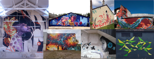 Fresques/Street art par des artistes locaux - Projet n°41